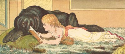 Prinsessa ja hänen suojelijansa (väri litho) tekijältä Henry Hetherington Emmerson