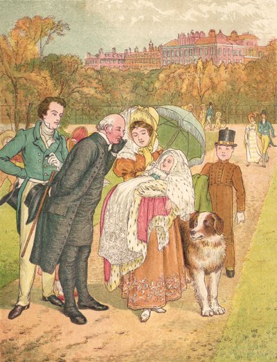 Prinsessa ja piispa (väri litho) tekijältä Henry Hetherington Emmerson