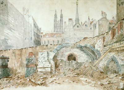 Osa 1. luvun lopun ja 2. vuosisadan alun basilikasta Lontoon Cityssä tekijältä Henry Hodge