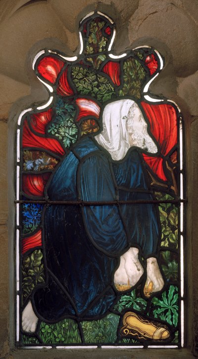 Alnwick, St Michael at St Paul, James Powell & Sons, Henry Holiday, Moses at The Burning Bush, 1878finn tekijältä Henry Holiday