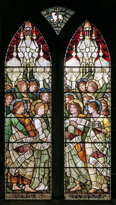 Bakewell, All Saints, Holiday Workshop, Henry Holiday, The Lamb Of God, 1893 tekijältä Henry Holiday