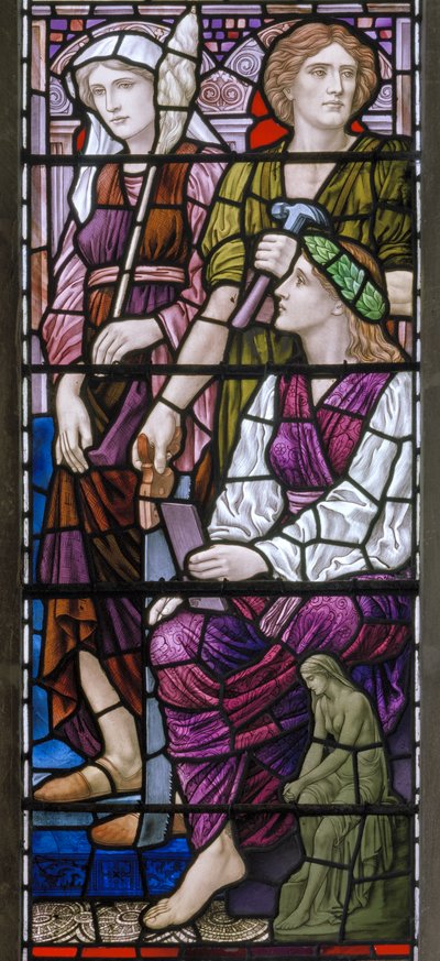 Buckland, St Mary, Lowndes & Drury, Henry Holiday, Arkkitehtuuri, 1918 tekijältä Henry Holiday