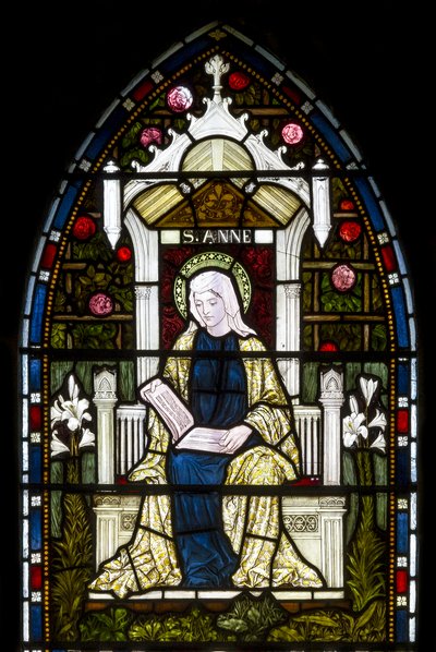 Kirkstall, St Stephen, Heaton Butler & Bayne, Henry Holiday, St Anne, n. 1870 tekijältä Henry Holiday