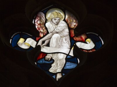 Quatrefoil Tracery, Enkeli, 1882 tekijältä Henry Holiday
