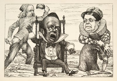 Hänen pelkonsa oli niin suuri, että hänen liivinsä muuttui valkoiseksi”, Lewis Carrollin pubista The Hunting of the Snark, An Agony in Eight Fits. 1876 tekijältä Henry Holiday