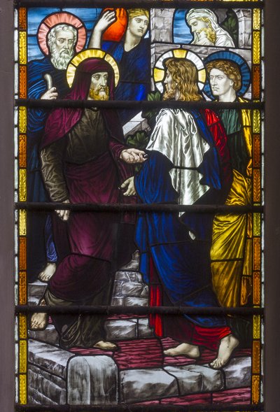 Westminster, St Margaret, James Powell & Sons, Henry Holiday, Christ Leaving The House Of Mary & Martha, 1883 tekijältä Henry Holiday