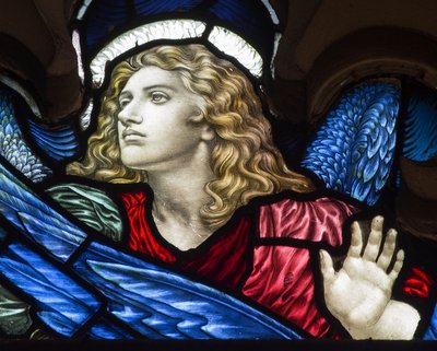 Westminster, St Margaret, James Powell & Sons, Henry Holiday, Head Of An Angel, 1883 tekijältä Henry Holiday