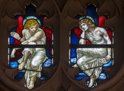 Westminster, St Margaret, James Powell & Sons, Henry Holiday, Tracery Angels, 1883 tekijältä Henry Holiday