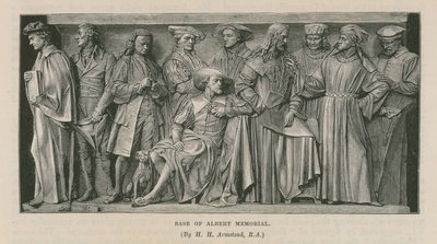 Veistokset Albert Memorialin juurella tekijältä Henry Hugh Armstead