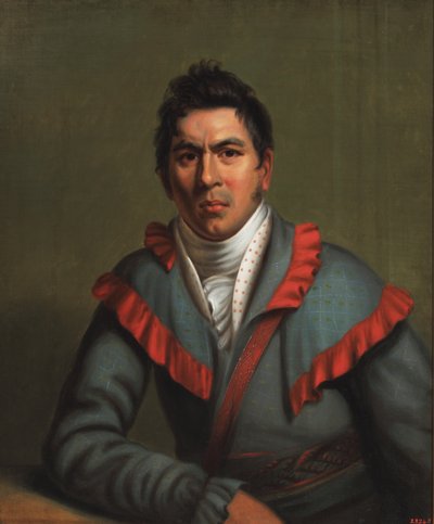 Charles Cornells, Okchai Fixico (Creek) 1831 (Öljy kankaalle) tekijältä Henry Inman