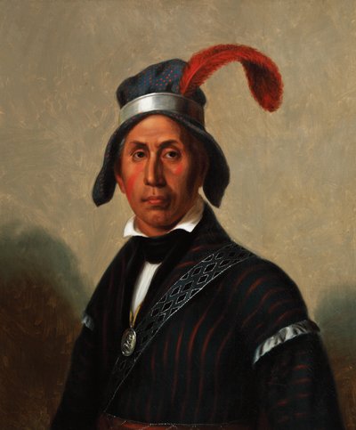 Yaha Hajo, Hullu susi (Creek) 1836 (Öljy kankaalle) tekijältä Henry Inman