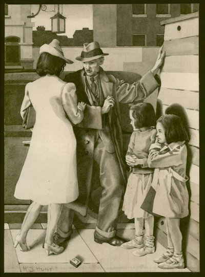 Kiista, n. 1935 (pesu paperille) tekijältä Henry J. Hunt