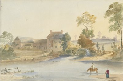 Seisdon Mill: akvarellimaalaus, nd [1844] tekijältä Henry James Noyes