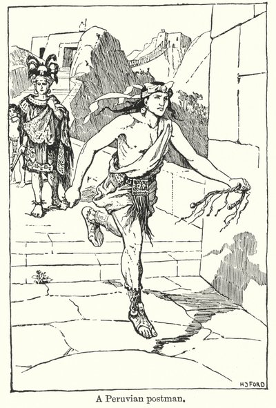 Perulainen postimies (litografia) tekijältä Henry Justice Ford