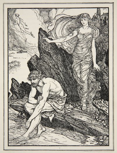 Calypso sääli Olyssesta Andrew Langin "Tales of the Greek Seas" -sarjasta tekijältä Henry Justice Ford