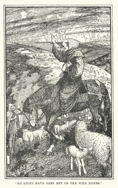 "Hänet on saatettu tavata villillä alamailla" (litho) tekijältä Henry Justice Ford