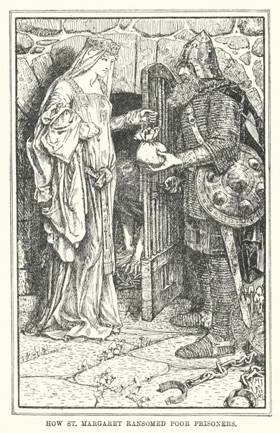 Kuinka Pyhä Margaret lunasti köyhät vangit (litho) tekijältä Henry Justice Ford
