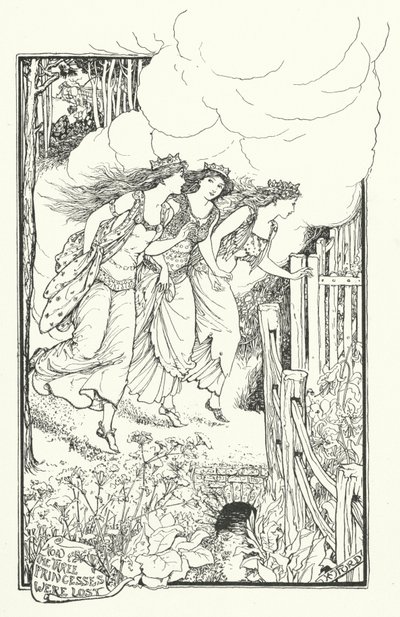 Kuinka kolme prinsessaa katosivat (kaiverrus) tekijältä Henry Justice Ford