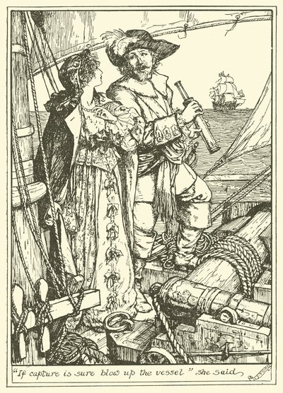 "Jos Capture on varma Räjäytä alus", hän sanoi (kaiverrus) tekijältä Henry Justice Ford