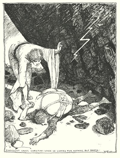 Kuvitus John Bunyanin teokseen The Pilgrim