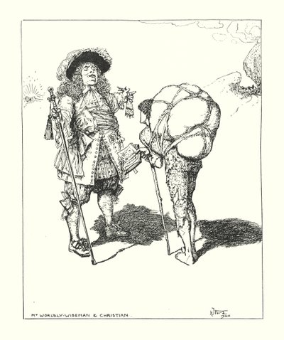 Kuvitus John Bunyanin teokseen The Pilgrim