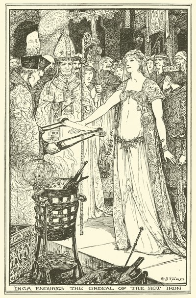 Inga kestää kuuman raudan koettelemuksen (kaiverrus) tekijältä Henry Justice Ford