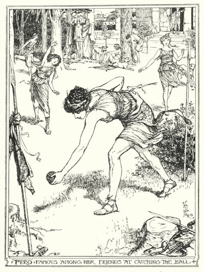 Mutta ystäviensä keskuudessa kuuluisa pallon nappaamisesta (litho) tekijältä Henry Justice Ford