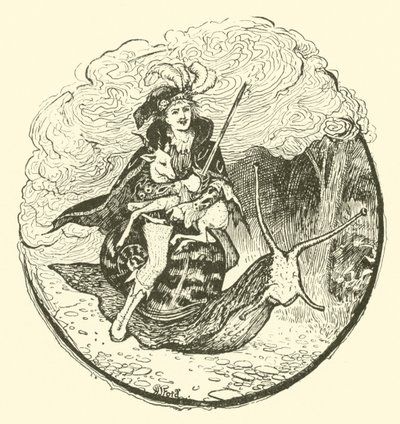 Prinssi Vivien ja prinsessa Placida (kaiverrus) tekijältä Henry Justice Ford