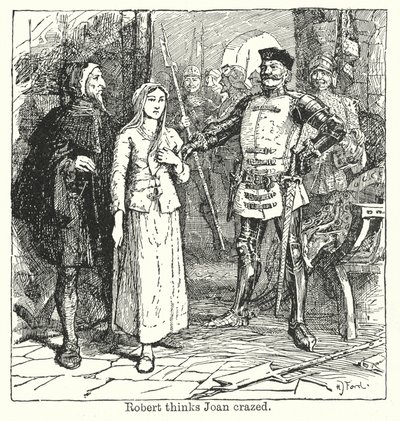 Robertin mielestä Joan on hullu (litografia). tekijältä Henry Justice Ford