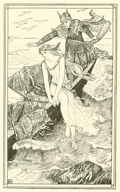 Kultainen merenneito (kaiverrus) tekijältä Henry Justice Ford