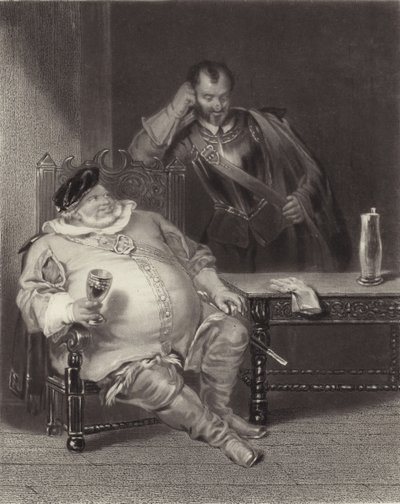 Falstaff ja Bardolph tekijältä Henry Liverseege