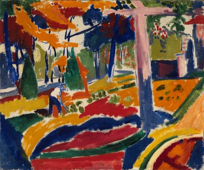 Puutarha, n. 1915. tekijältä Henry Lyman Saÿen