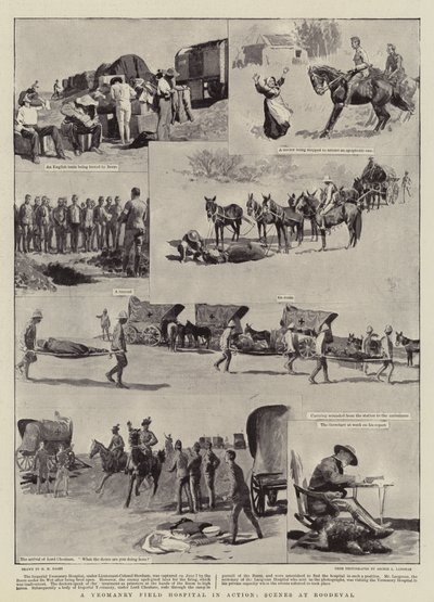 Yeomanry Field Hospital toiminnassa, kohtauksia Roodevalista tekijältä Henry Marriott Paget