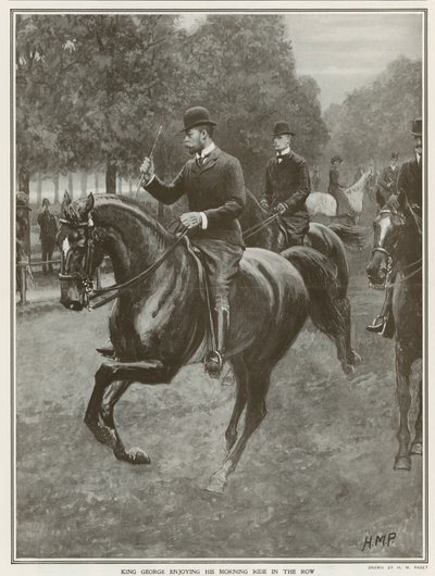 King Georgen päivittäinen kyyti Hyde Parkissa tekijältä Henry Marriott Paget