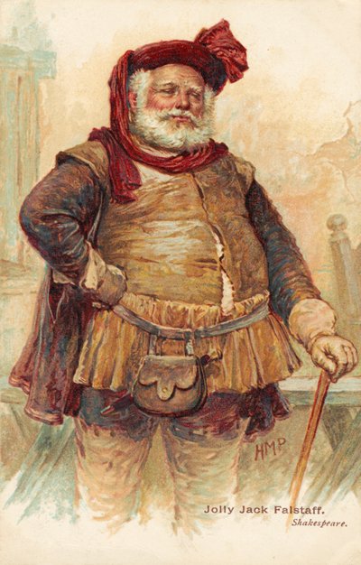 William Shakespearen koominen hahmo Sir John Falstaff (tuloste) tekijältä Henry Marriott Paget