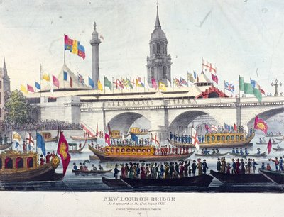 London Bridge uusi, Lontoo, 1831 tekijältä Henry Matthews