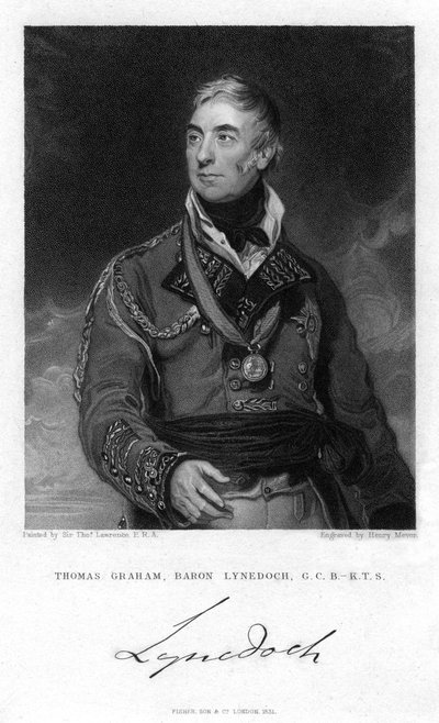 Thomas Graham, ensimmäinen paroni Lynedoch, skotlantilainen poliitikko ja sotilas, 1831 tekijältä Henry Meyer