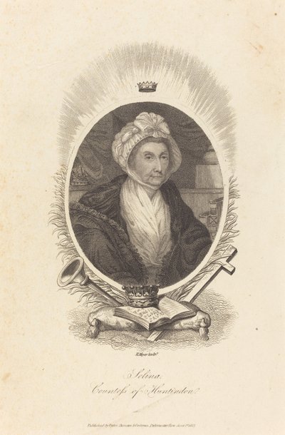 Selina, Huntingdonin kreivitär tekijältä Henry Meyer after John Hoppner