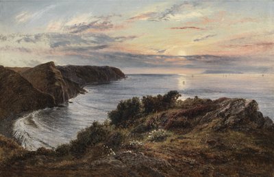 Shipload Bayn poikki Lundy Islandille, Pohjois-Devonissa, 1859 tekijältä Henry Moore