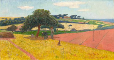 Les Chaumes in Guidel, 1891. tekijältä Henry Moret