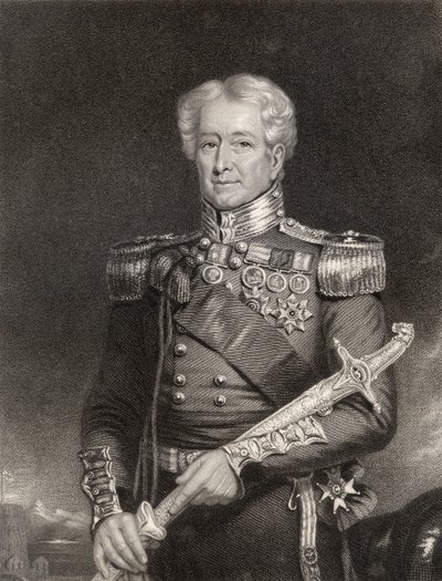 Sir Robert Henry Sale, kaiverrettu F. Holl, "The National Portrait Gallery, Volume III", julkaistu noin 1820 tekijältä Henry Moseley