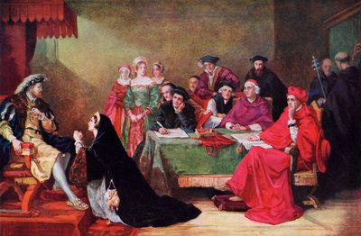 "Kuningatar Katariinan oikeudenkäynti", 1800-luku, n. 1920 tekijältä Henry Nelson O
