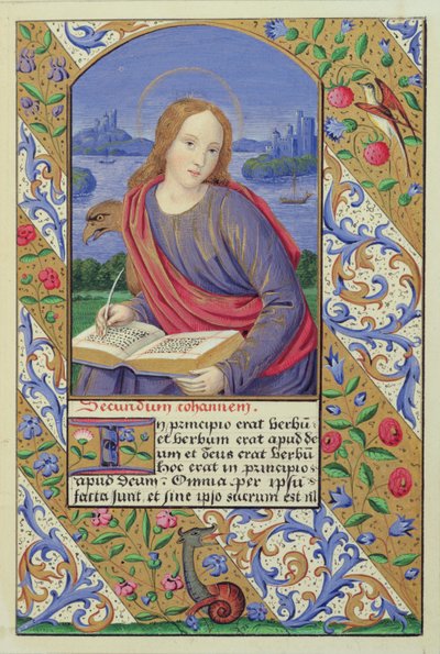 Pyhän Johanneksen muotokuva elokuvasta "The Art of Illumination and Missal Painting", Lontoo 1849 tekijältä Henry Noel Humphreys