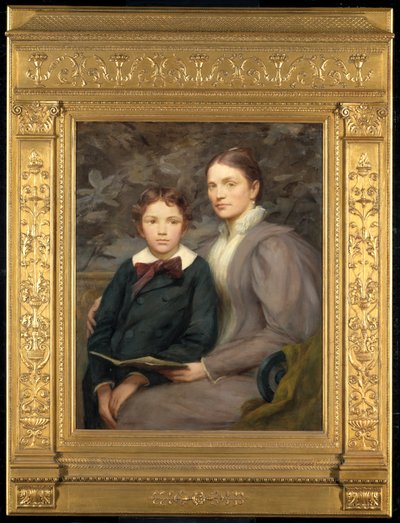 Rouva William T. Evans ja hänen poikansa, 1895. tekijältä Henry Oliver Walker