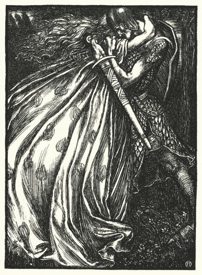 Matthew Arnold runo: Tristram ja Iseult (kaiverrus) tekijältä Henry Ospovat