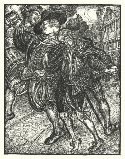 Shakespearen laulu: "And me the canakin clink" (litho) tekijältä Henry Ospovat