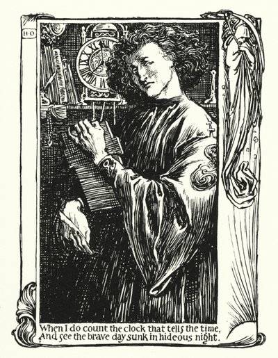Shakespearen sonetit, Sonetti XII (litho) tekijältä Henry Ospovat
