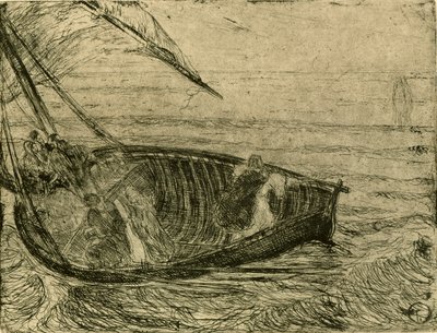Kristus kävelee veden päällä tekijältä Henry Ossawa Tanner