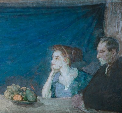 Muotokuva herra ja rouva Atherton Curtisista ja asetelma elämästä tekijältä Henry Ossawa Tanner