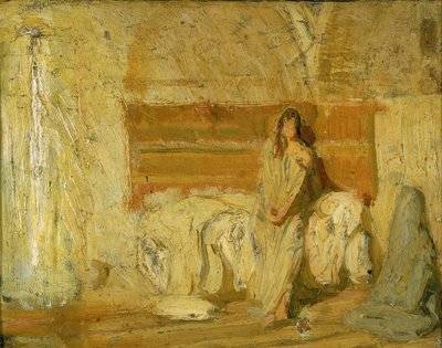 Opiskelu Marian ilmestyspäivää varten tekijältä Henry Ossawa Tanner